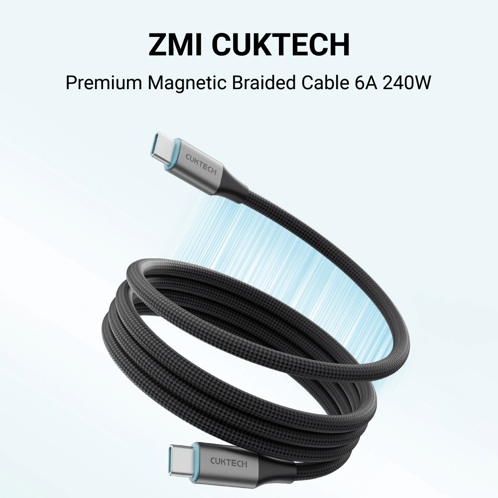 สายชาร์จเร็ว CUKTECH รุ่น CMC615 USB-C to USB-C 6A 240W ยาว 1.5 เมตร สีดำ ( รองรับชาร์จเร็ว PD3.1 )_1